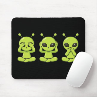 See, Hear, Speak No Evil Mouse Mat