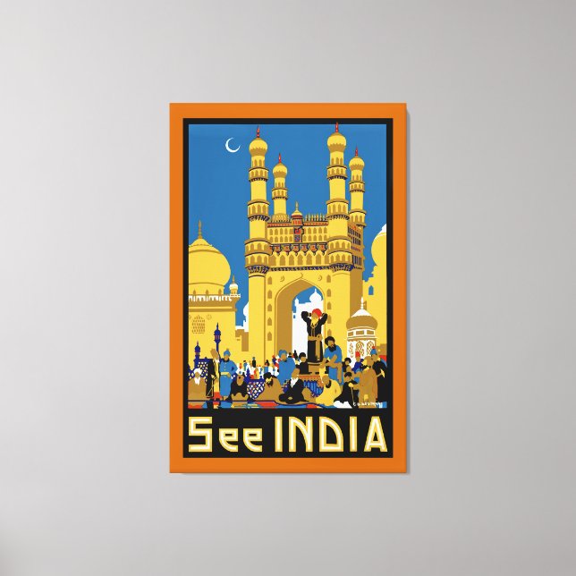 See India ~ Hyderabad - L Canvas Print (Front)