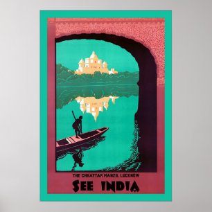 See India ~ Vintage Travel Poster