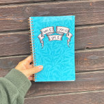 See It Plan it Get It Small Planner<br><div class="desc">See It Plan it Get It Small Planner  with leaves and patterns of turquoise</div>