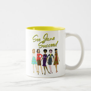 See Jane Succeed! Two-Tone Coffee Mug