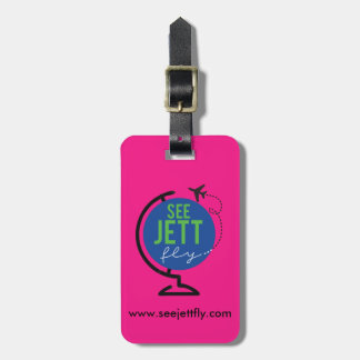 See Jett Fly - Luggage and Bag Tag (Pink)