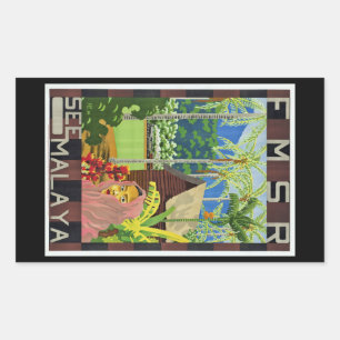 See Malaya Rectangular Sticker