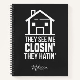 See Me Closing Realtor Estate Agent Personalised Notebook