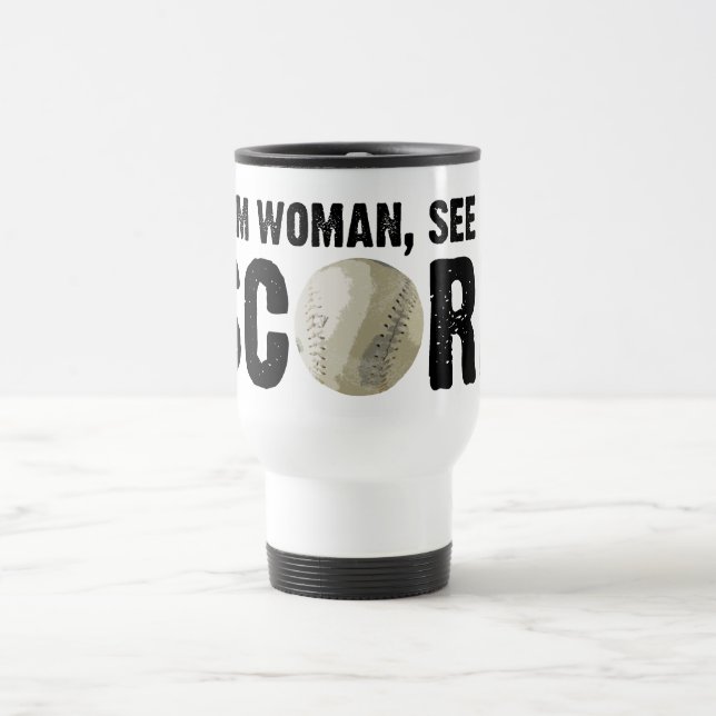 See Me Score - Softball Mug (Center)