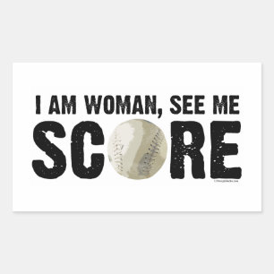 See Me Score - Softball Sticker