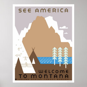 See Montana & America 1938 WPA Poster