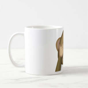See no evil emoji mug