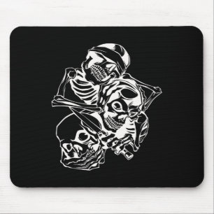 See No Evil Hear No Evil Speak No Evil 3 Wise Skel Mouse Mat