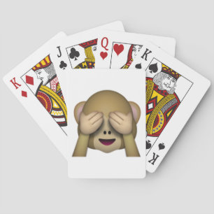 See No Evil Monkey - Emoji Playing Cards