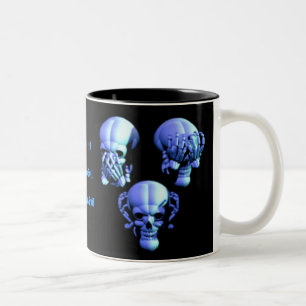 See No, Hear No, Speak No Evil Skulls Mug