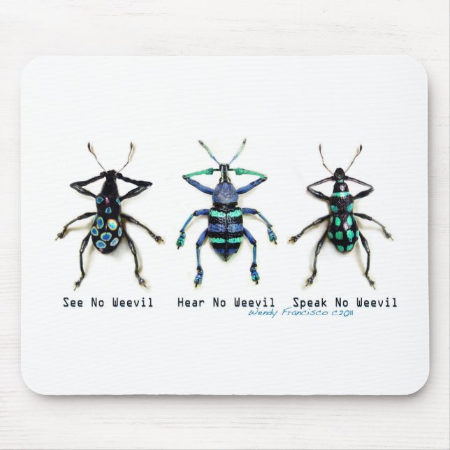See No Weevil! Mouse Mat (Front)