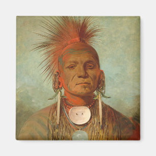 See-non-ty-a, an Iowa Medicine Man, 1844 Magnet