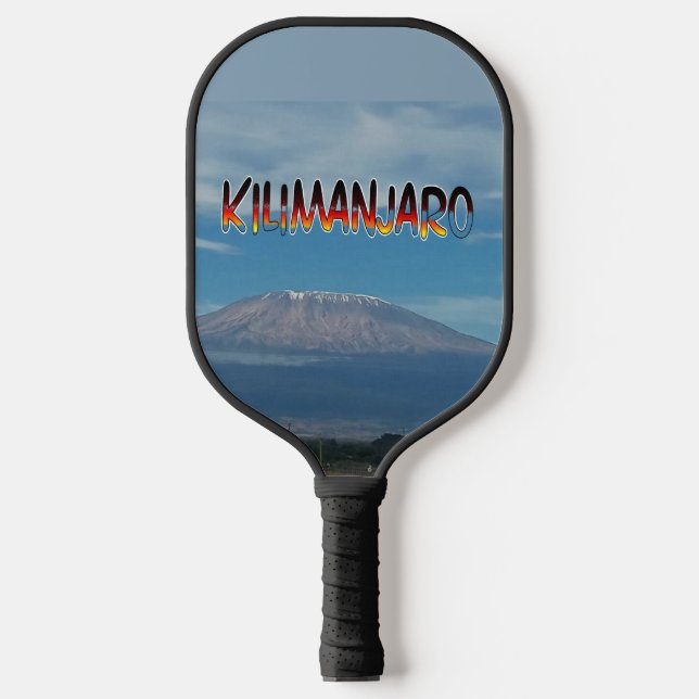 See or climb Kilimanjaro Africa's Tallest Mountain Pickleball Paddle (Front)