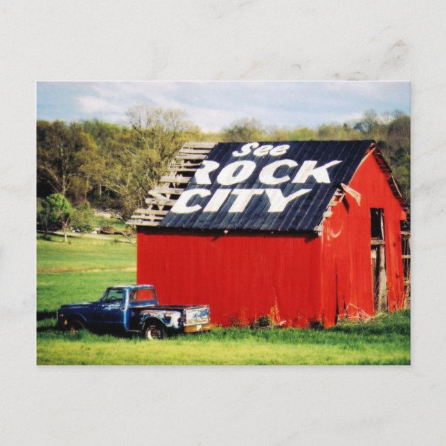 See Rock City Barn Postcard (Front)