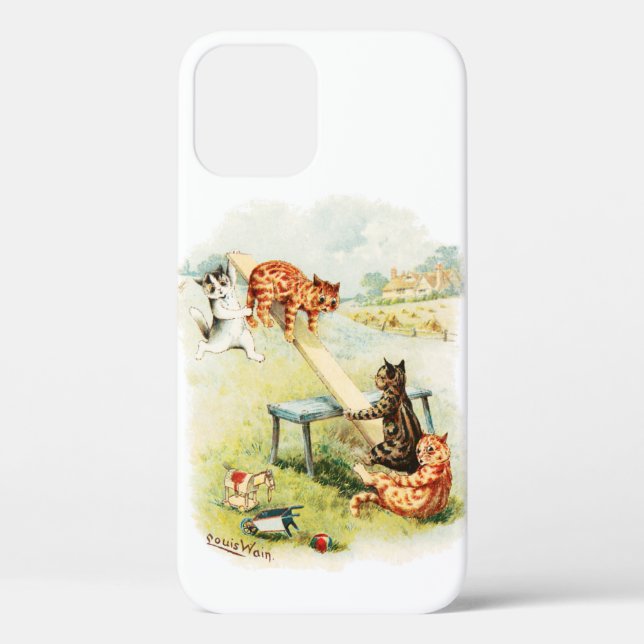See-Saw Cats Louis Wain Case-Mate iPhone Case (Back)