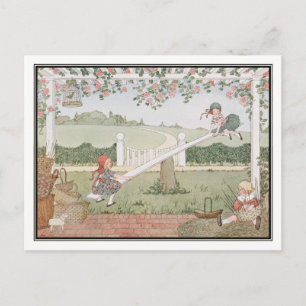 See-Saw, Marjorie Daw by H. Willebeek Le Mair Postcard