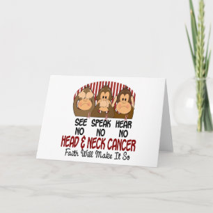 See Speak Hear No Head and Neck Cancer 1 Card
