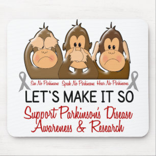 See Speak Hear No Parkinsons Disease 2 Mouse Mat