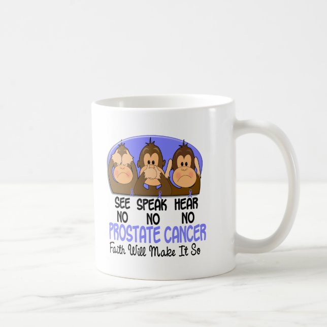 See Speak Hear No Prostate Cancer 1 Coffee Mug (Right)