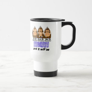 See Speak Hear No Stomach Cancer 3 Travel Mug