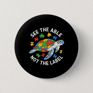 See The Able Not Label Autism Awareness Funny Kids 6 Cm Round Badge