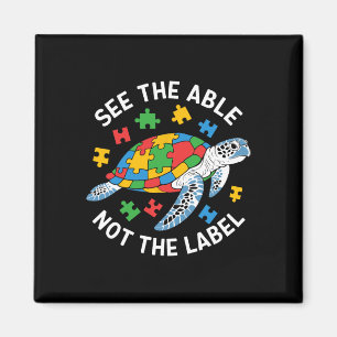 See The Able Not Label Autism Awareness Funny Kids Magnet