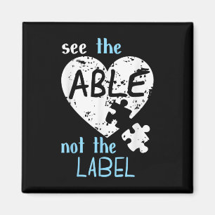 See The Able Not The Label Autism Awareness Month Magnet