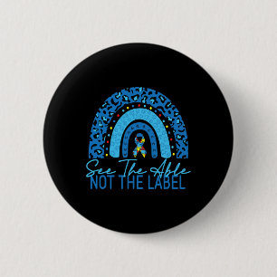 See The Able Not The Label Autism Awareness Puzzle 6 Cm Round Badge