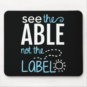 See The Able Not The Label Autism Awareness Puzzle Mouse Mat