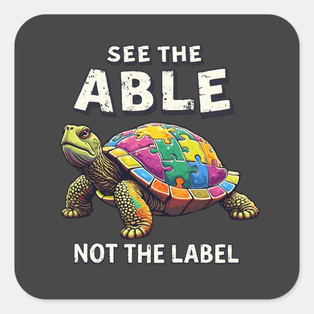 See the Able, Not the Label Autism Turtle Lovers (Front)