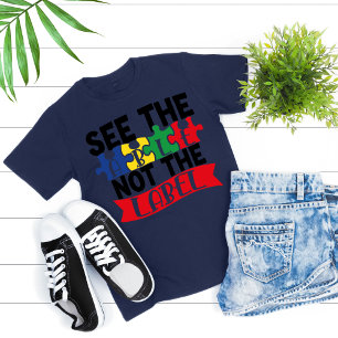 See the Able Not the Label, Cute Autism Awareness T-Shirt