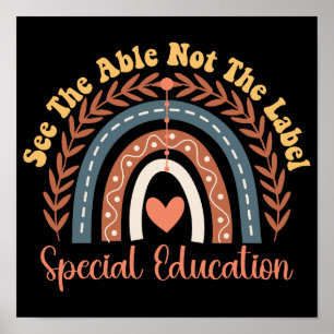 See The Able Not The Label Special Education Poster