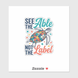 See the Able Turtle Puzzle Awareness Shirt Design_