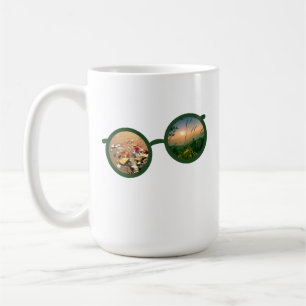 See the Change Glasses Nature vs Pollution Design Coffee Mug