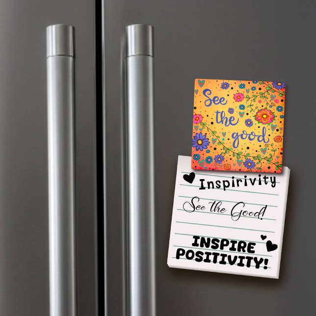 See the Good Inspirivity Floral Trendy Whimsical Magnet (Creator Uploaded)