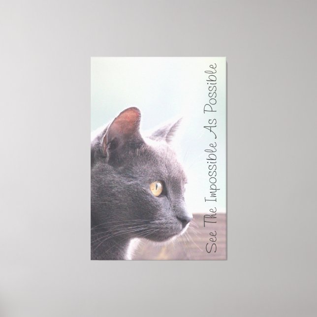 See The Impossible As Possible Canvas Print (Front)