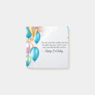 See the Light Birthday Post-it Notes
