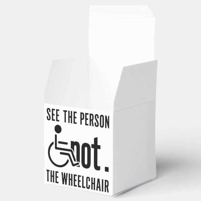 See The Person Not The Wheelchair Favour Box (Opened)