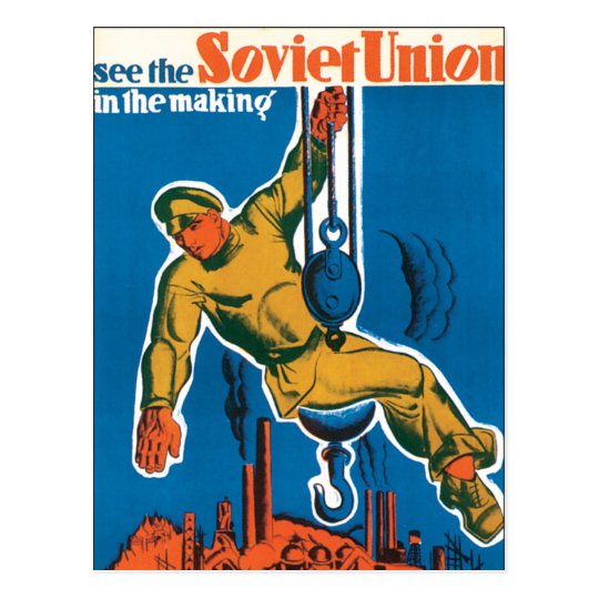 See the Soviet Union in the Making Postcard