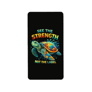See the Strength Turtle Autism Acceptance Label
