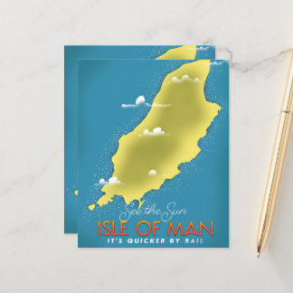 See the Sun - Isle of Man travel poster.
