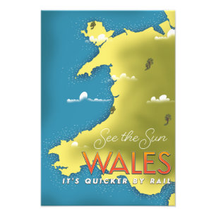 See the Sun Wales travel poster. Photo Print