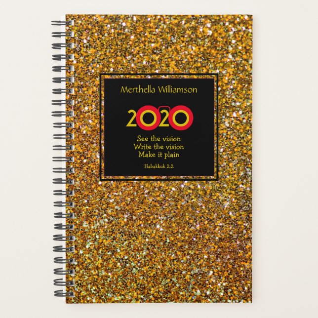 SEE THE VISION 2020 Christian Journal Prayer Planner (Front)