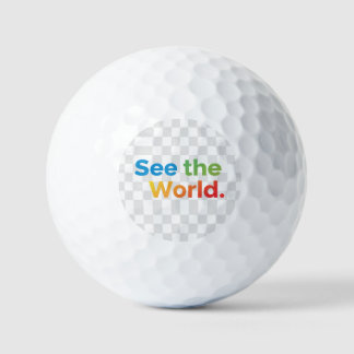 See the World – Adventure Awaits Tee Golf Balls