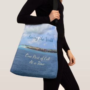 See the World Port of Call at a Time Large Cruise Crossbody Bag