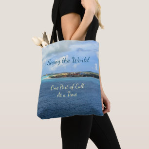 See the World Port of Call at a Time Med. Cruise Tote Bag