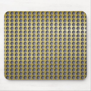 See Through Brushed Brass Mouse Mat