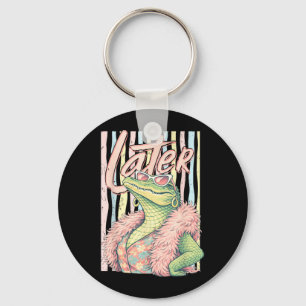See Ya Gator Relax Crocodile Funny Sarcastic Pun Key Ring