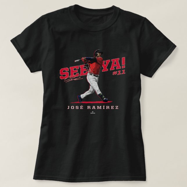 See Ya! Jose Ramirez Cleveland MLBPA T-Shirt (Design Front)